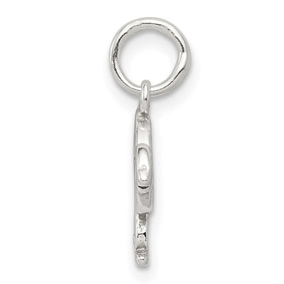 Sterling Silver Turtle Charm, 10 x 17mm
