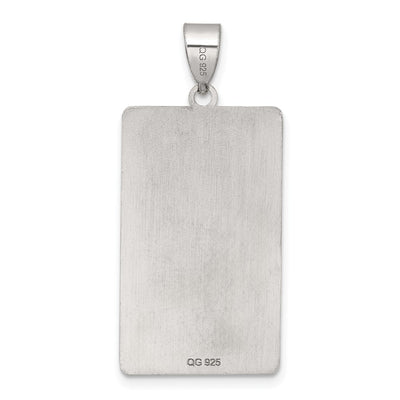 Sterling Silver The Emperor Tarot Card Pendant