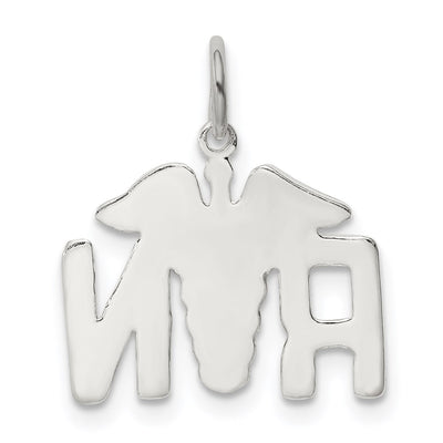 Sterling Silver Nurse Symbol Charm, 16 x 16mm