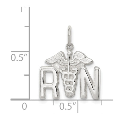 Sterling Silver Nurse Symbol Charm, 16 x 16mm