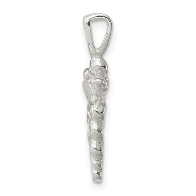 Sterling Silver Caduceus Charm, 25 x 19mm