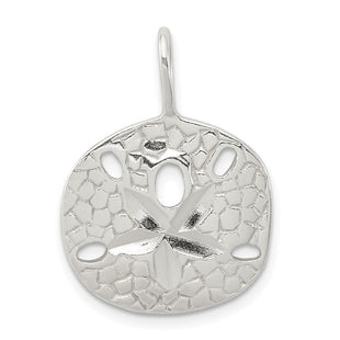 Sterling Silver Sand Dollar Charm (Style QC1646)