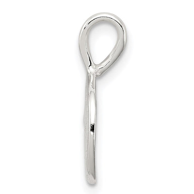 Sterling Silver Sand Dollar Charm, 19 x 13mm