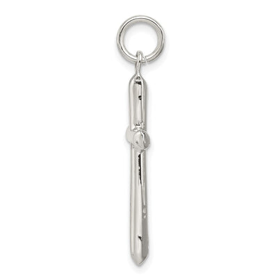 Sterling Silver Cross Charm, 31 x 16mm