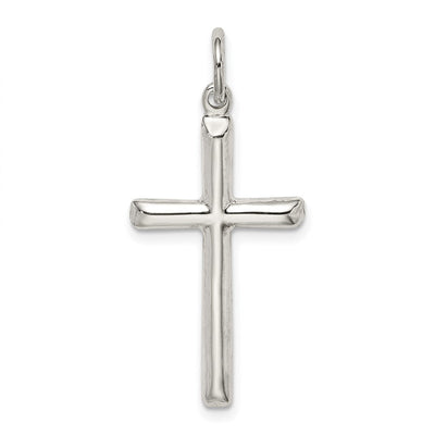 Sterling Silver Cross Charm, 31 x 16mm