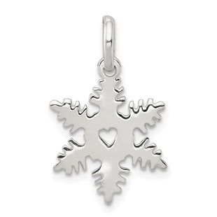 Sterling Silver Snowflake Charm (Style QC198)