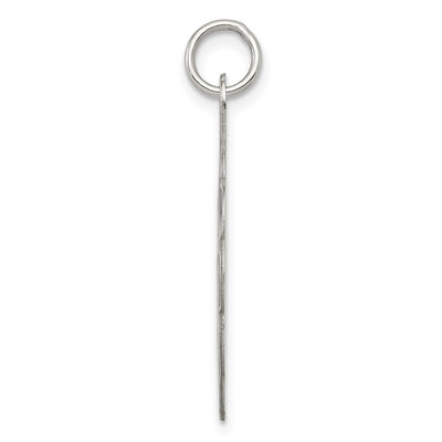 Sterling Silver Rhodium-plated A Date To Remember Disc Charm, 30 x 23mm