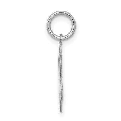 Sterling Silver Rhodium-plated My Confirmation Disc Charm, 16 x 14mm