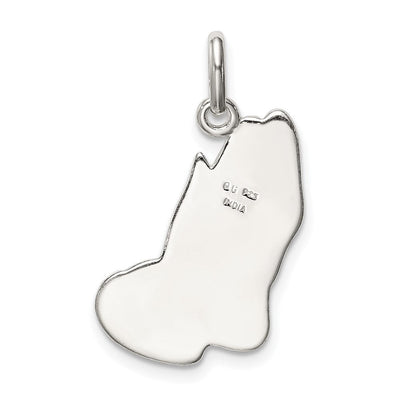 Sterling Silver Praying Hands Charm, 26 x 15mm