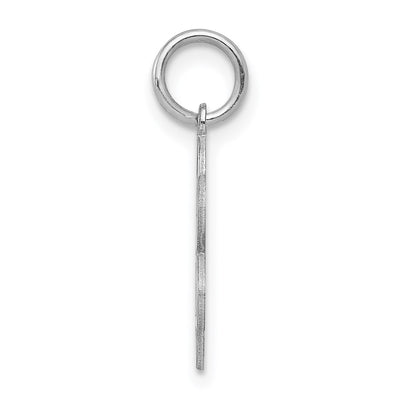 Sterling Silver Rhodium-plated Sweet Sixteen Disc Charm, 21 x 18mm