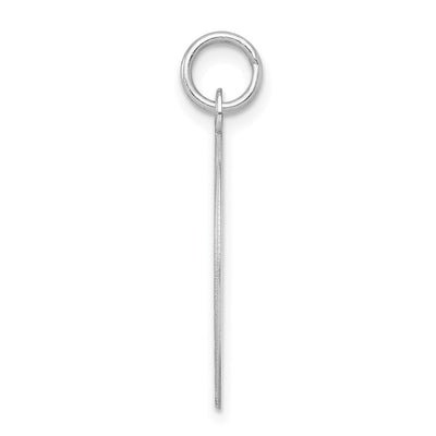 Sterling Silver Rhodium-plated Sweet Sixteen Disc Charm, 27 x 19mm