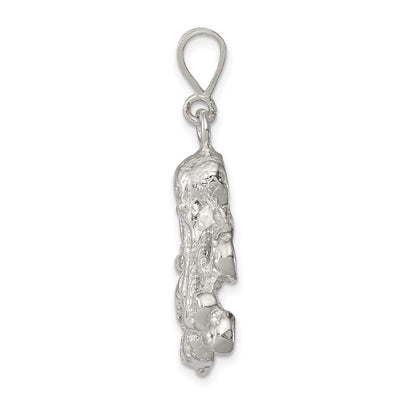 Sterling Silver Octopus Charm, 26 x 22mm