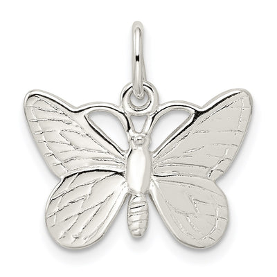 Sterling Silver Butterfly Charm, 20 x 25mm