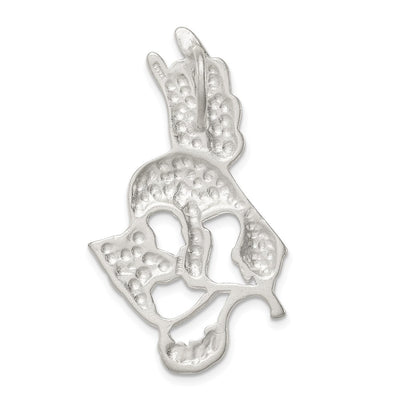 Sterling Silver Hummingbird Charm, 43 x 23mm