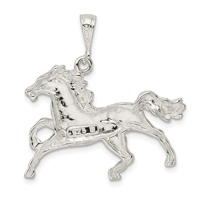 Sterling Silver Horse Charm, 25 x 34mm
