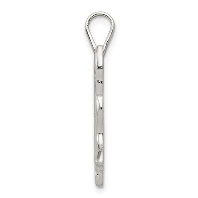 Sterling Silver Cat Charm, 30 x 18mm