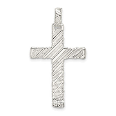 Sterling Silver Latin Cross Charm, 40 x 21mm
