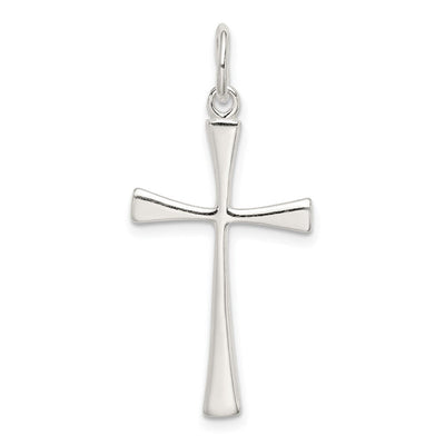 Sterling Silver Cross Charm, 31 x 17mm
