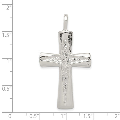 Sterling Silver Cross Pendant, 45 x 25mm