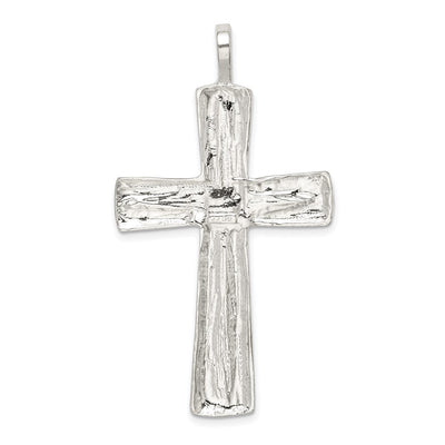 Sterling Silver Cross Pendant, 55 x 30mm