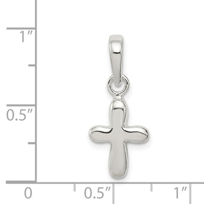 Sterling Silver Cross Pendant, 24 x 10mm (2894)