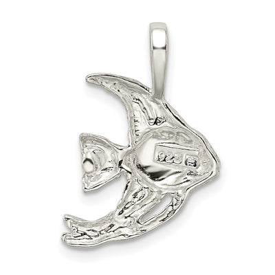 Sterling Silver Fish Charm, 24 x 16mm