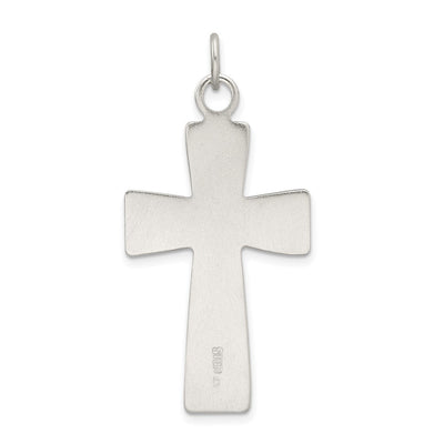Sterling Silver Latin Cross Pendant, 40 x 22mm