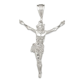 Sterling Silver Corpus (Crucified Christ) Pendant (Style QC3432)