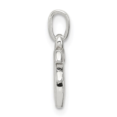 Sterling Silver Chai (Life) Charm, 12 x 11mm