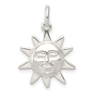 Sterling Silver Sun Charm (Style QC3900)