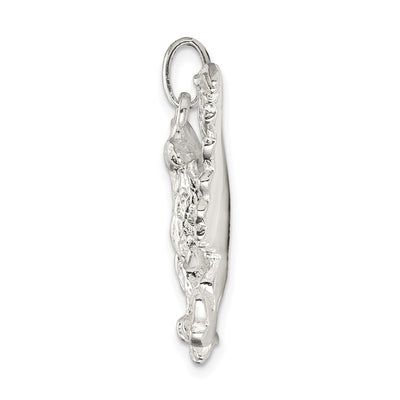 Sterling Silver Eagle Charm, 35 x 49mm
