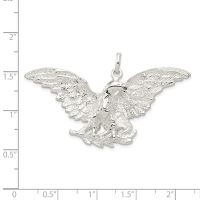 Sterling Silver Eagle Charm, 35 x 49mm