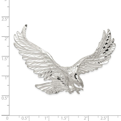 Sterling Silver Eagle Pendant, 47 x 65mm