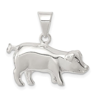 Sterling Silver Pig Charm (Style QC4076)