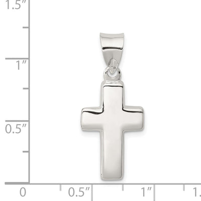 Sterling Silver Cross Pendant, 28 x 14mm
