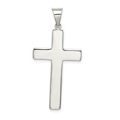 Sterling Silver Latin Cross Pendant, 43 x 20mm