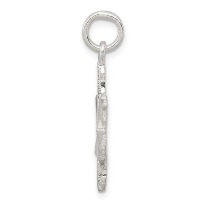 Sterling Silver Snowflake Pendant, 28 x 18mm