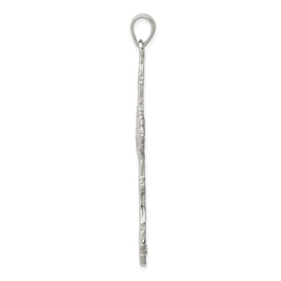 Sterling Silver Inri Cross Pendant, 60 x 31mm