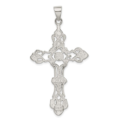 Sterling Silver Inri Cross Pendant, 60 x 31mm