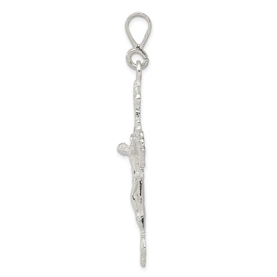 Sterling Silver Inri Crucifix Pendant, 60 x 31mm