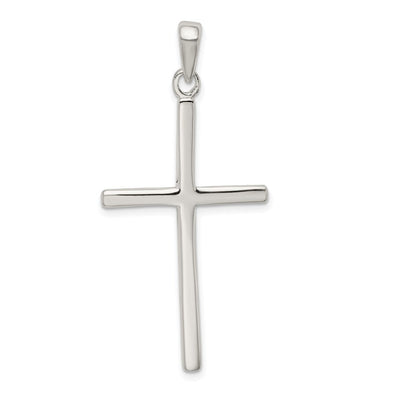 Sterling Silver Latin Cross Pendant, 49 x 20mm