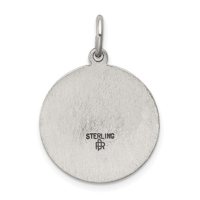 Sterling Silver Antiqued Ecce Homo Medal, 23 x 17mm