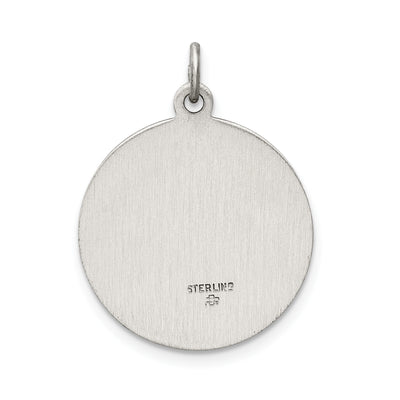 Sterling Silver Antiqued Ecce Homo Medal, 23 x 17mm