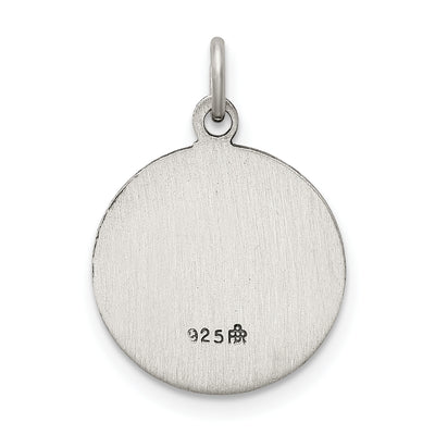 Sterling Silver Antiqued Our Lady of Fatima Medal