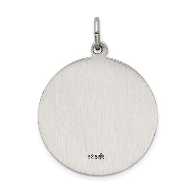 Sterling Silver Antiqued De La Providencia Medal