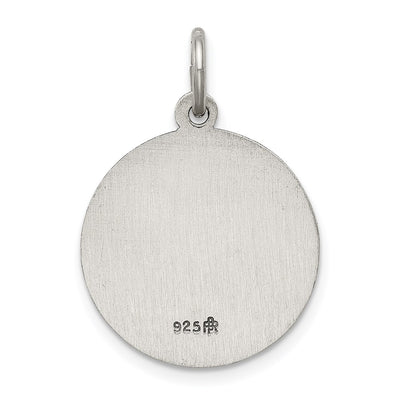 Sterling Silver Antiqued Saint Lucy Medal