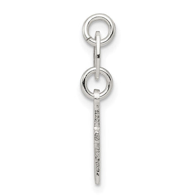 Sterling Silver Cross Charm, 12 x 9mm