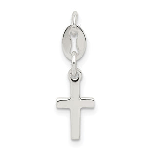 Sterling Silver Cross Charm (Style QC5829)