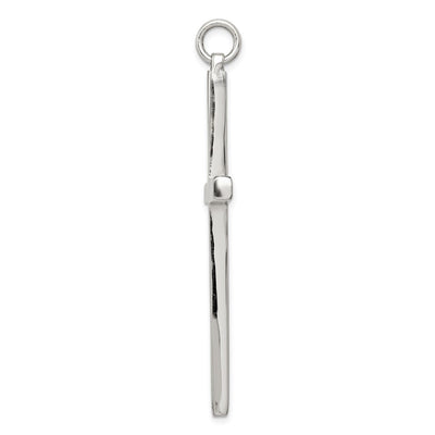 Sterling Silver Latin Cross Pendant, 55 x 36mm