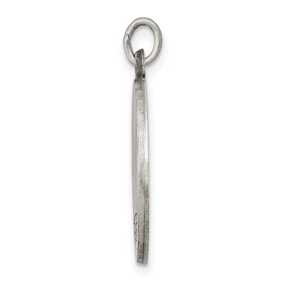 Sterling Silver Antiqued Confirmation Medal, 20 x 19mm